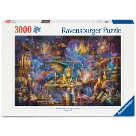 Erwachsenenpuzzle 3000 Teile - Drachenbibliothek