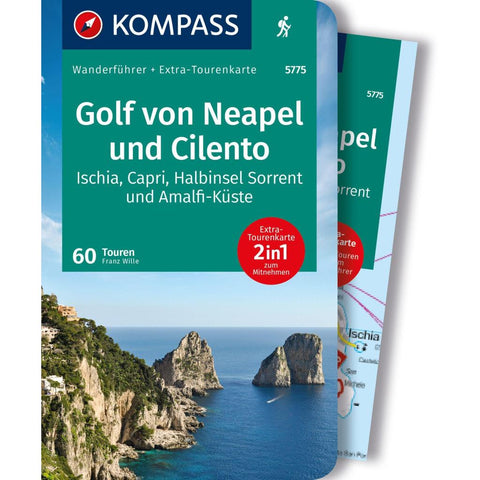 KOMPASS Wanderführer Golf von Neapel, Ischia, Capri, Halbinsel Sorrent, Amalfi-Küste und Cilento, 60 Touren mit Extra-Tourenkarte