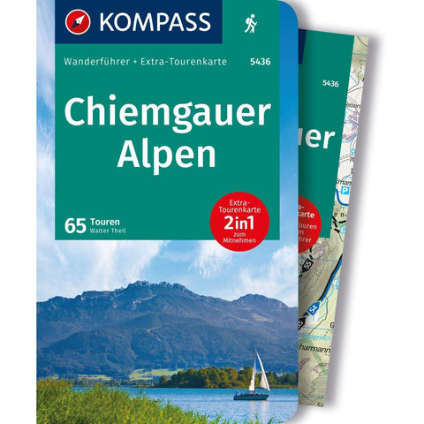 KOMPASS Wanderführer Chiemgauer Alpen, 65 Touren mit Extra-Tourenkarte