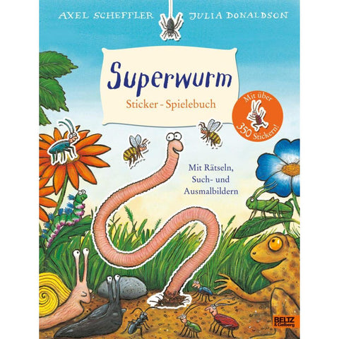 Superwurm. Sticker-Spielebuch