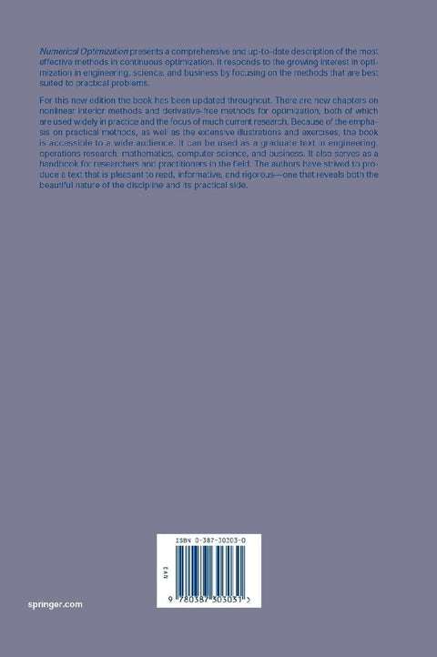 Numerical Optimization