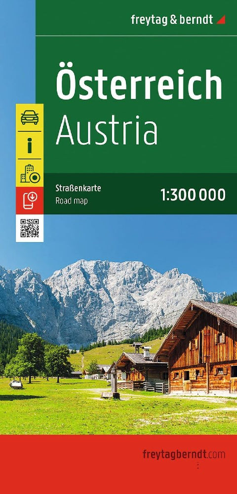 Österreich, Straßenkarte 1:300.000, freytag & berndt