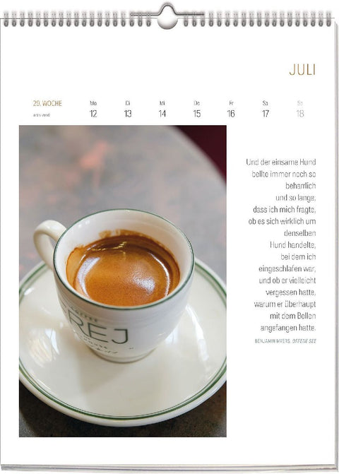 Literarischer Café Kalender 2027