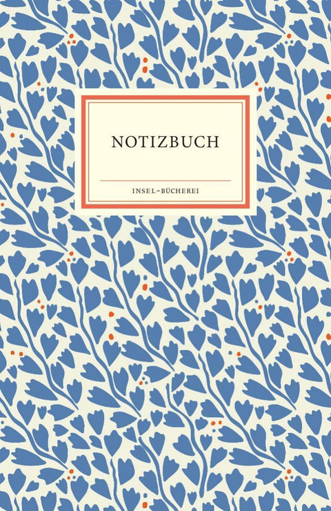 Notizbuch Insel-Bücherei 'Blauer Blätterzauber'