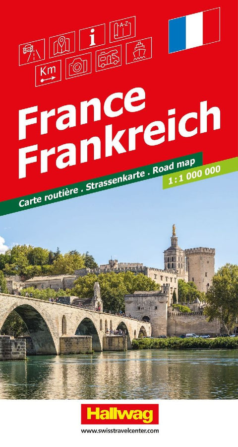 Hallwag Strassenkarte Frankreich 1:1 Mio.