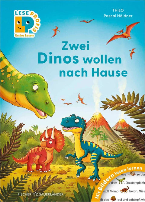 Leseprofis - Mit Bildern lesen lernen: Zwei Dinos wollen nach Hause, Erstes Lesen