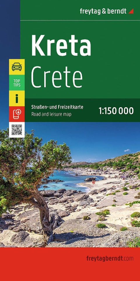 Kreta, Straßen- und Freizeitkarte 1:150.000, freytag & berndt