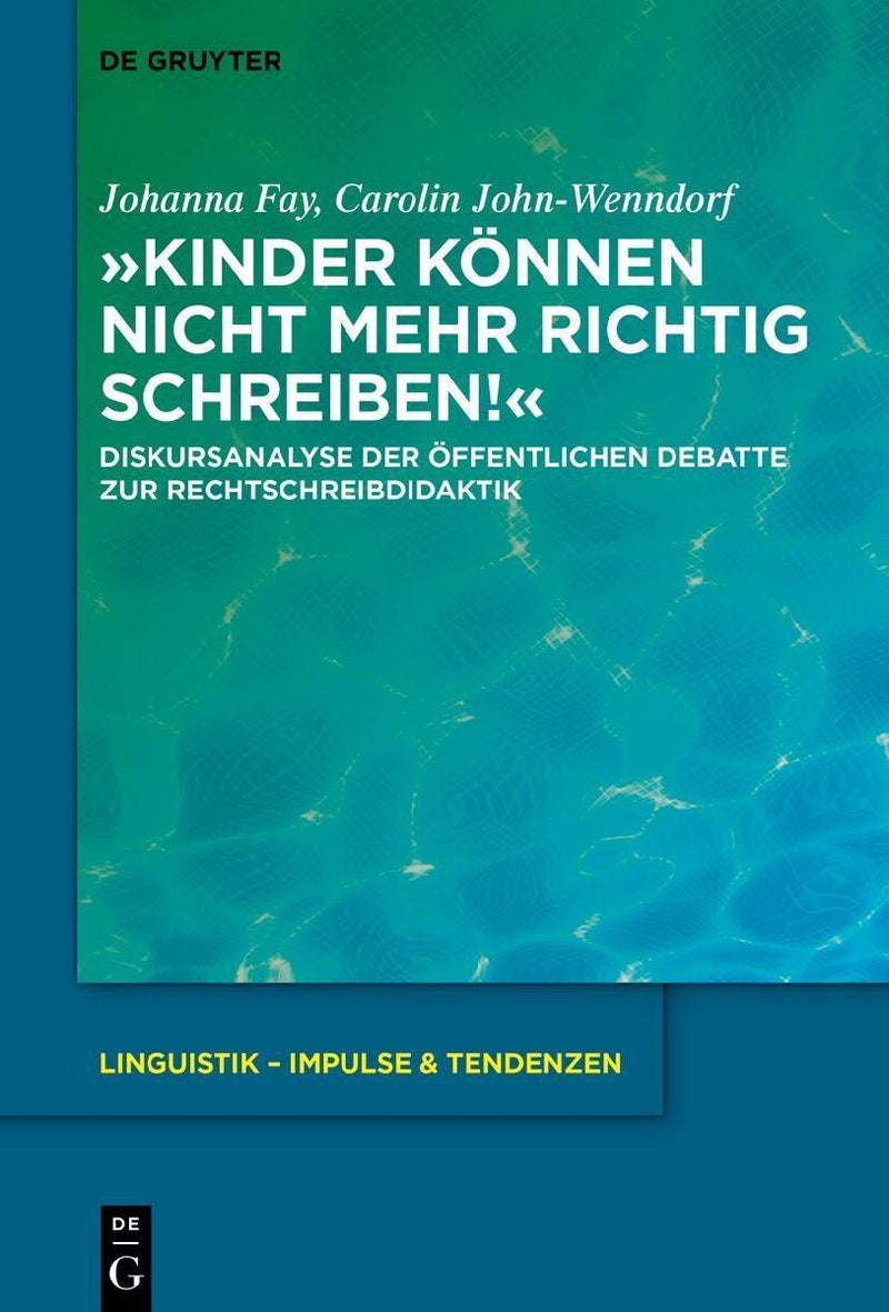 'Kinder können nicht mehr richtig schreiben!'