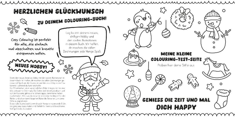 Cosy Coloring - Süßer Weihnachtszauber (Innenansicht)