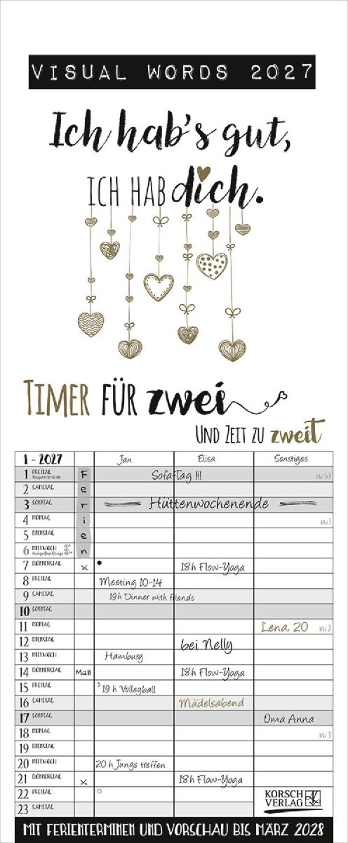 Visual Words Timer für 2 2027