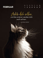 Wochenkalender 2027: Goldene Katzenweisheiten für jeden Tag (Innenansicht)