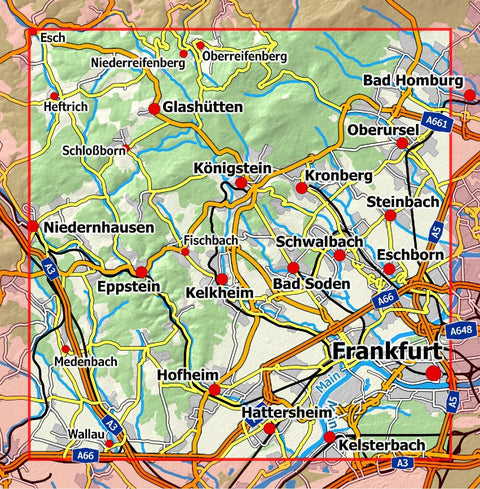 Vordertaunus 1 : 25 000, Blatt 46-556