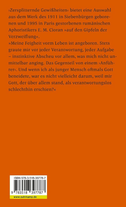 Zersplitternde Gewißheiten