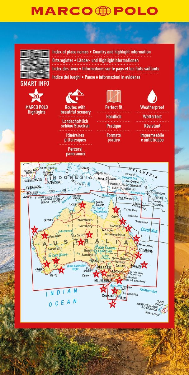 MARCO POLO Reisekarte Australien 1:4 Mio. (Rückseite)