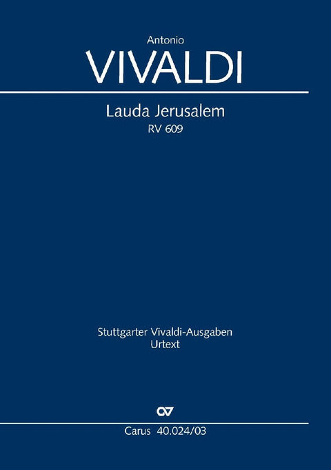 Lauda Jerusalem (Klavierauszug)