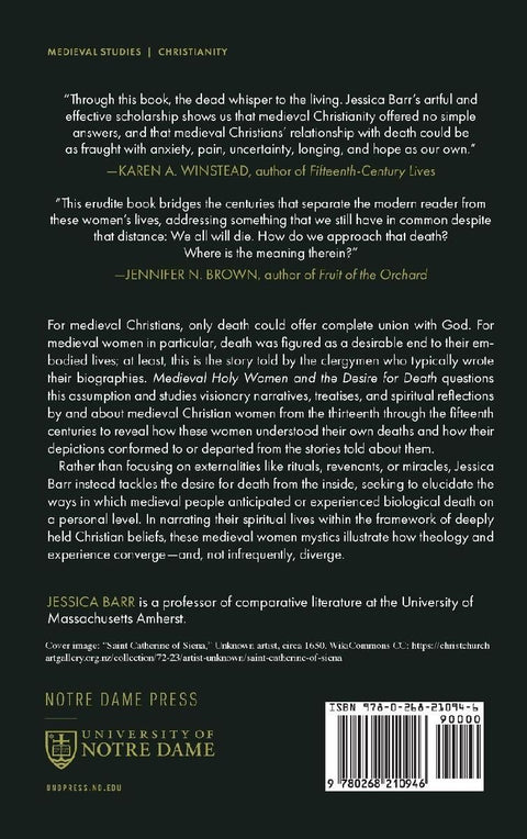 Medieval Holy Women and the Desire for Death