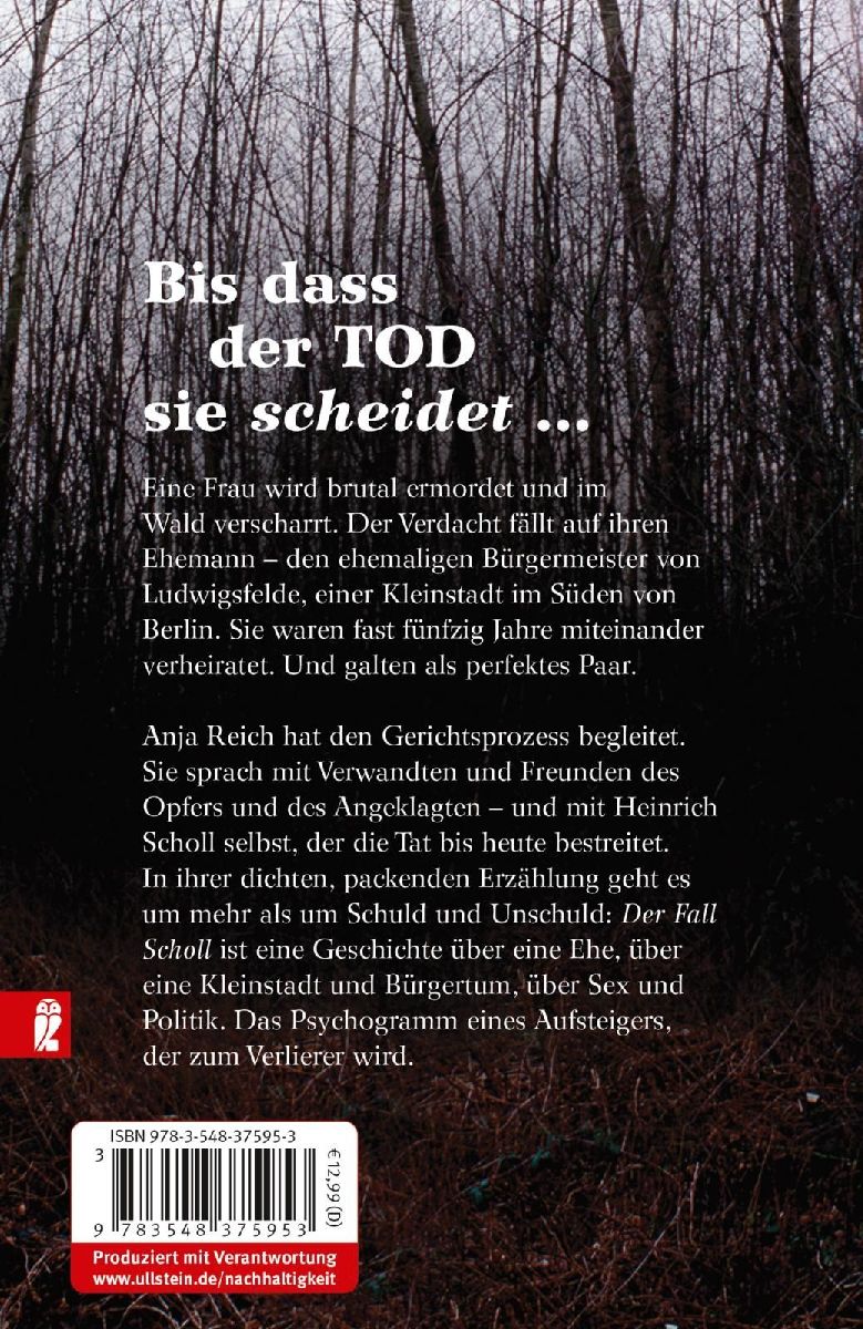 Der Fall Scholl (Rückseite)