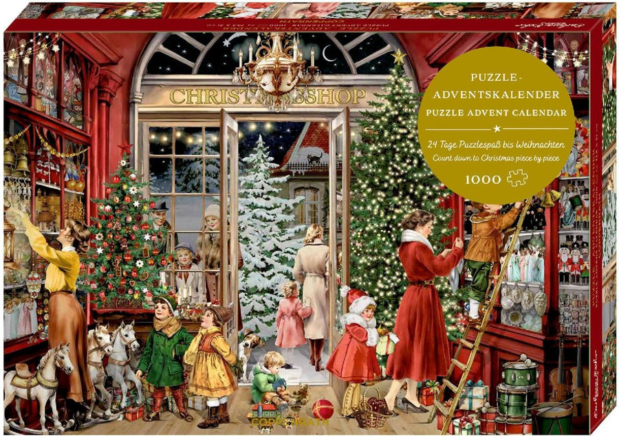 Puzzle-Adventskalender - Nostalgischer Weihnachtsladen