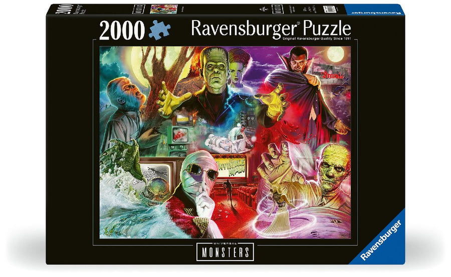 Erwachsenenpuzzle 2000 Teile - Universal Multiproperty - Universal Monsters