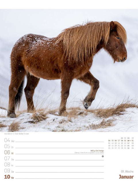 Island Wochenplaner Kalender 2027 | Die Insel aus Feuer und Eis