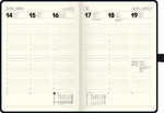 BRUNNEN 1079666907 Buchkalender Kompagnon Mod. 796 66 2027 A5, Kunststoff, schwarz