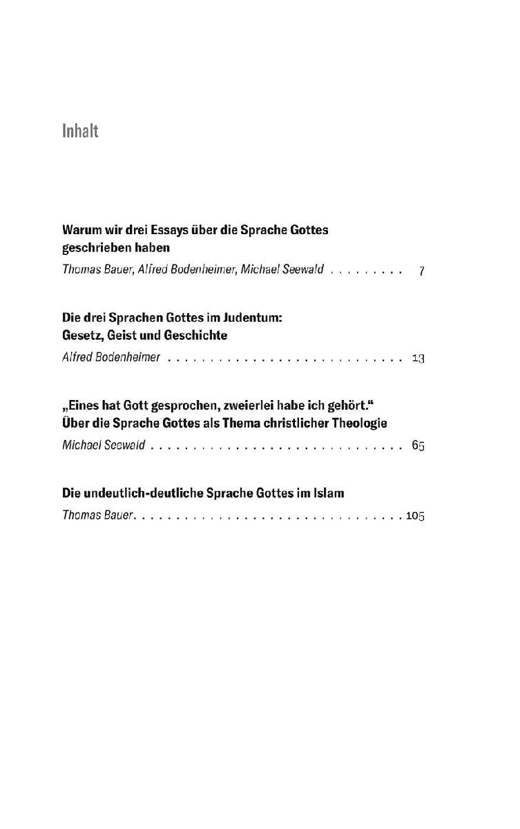 Welche Sprache spricht Gott? (Innenansicht)