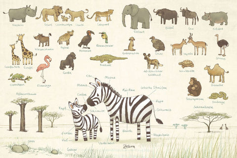 Die große Mini-Bibliothek der Wörter - Natur und Tiere: Pappbilderbuch (Die große Mini-Bibliothek der Wörter, Bd. 2)