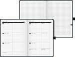 BRUNNEN 1072529907 Buchkalender Kompagnon TimeCenter Mod. 725 2027 A5, Kunststoff, schwarz