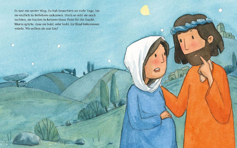 Die Weihnachtsgeschichte (Pappbilderbuch) (Innenansicht)