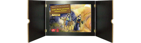 Josef, Maria und Jesus müssen fliehen. Kamishibai Bildkartenset