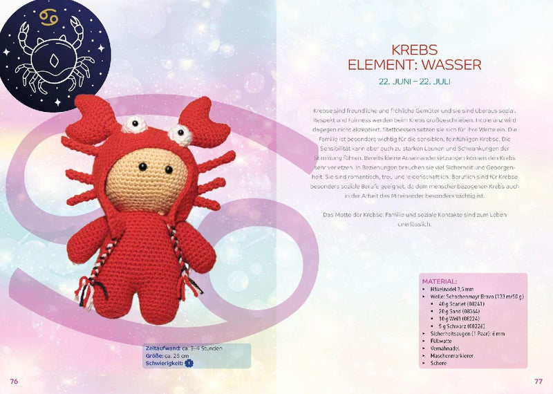 Amigurumi Sternzeichen häkeln (Innenansicht)