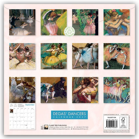 Degas Dancers - Degas Tänzerinnen 2027 - Original Flame Tree Publishing-Kalender [Kalender]