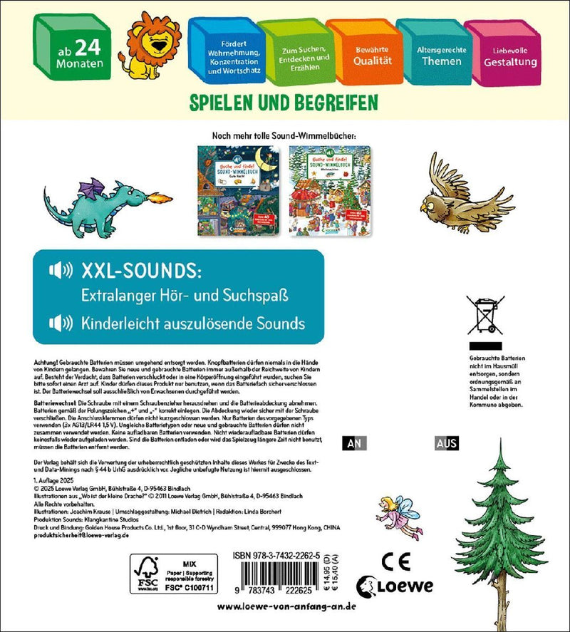 Suche und finde! Sound-Wimmelbuch - Drachen und Ritter (Innenansicht)