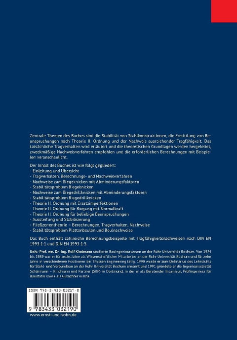 Stahlbau: Teil 2: Stabilität und Theorie II. Ordnung