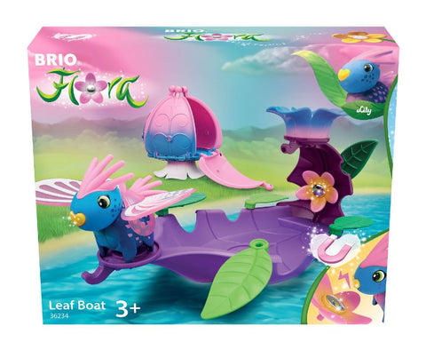 BRIO Flora - 36234 Lilys Blatt-Boot | Spielset für endlosen fantasievollen Spielspaß für Mädchen und Jungen ab 3 Jahren - wunderschönes Geschenk