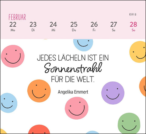 Mini-Wochenkalender 2027: Ein kleines Lächeln für jeden Tag