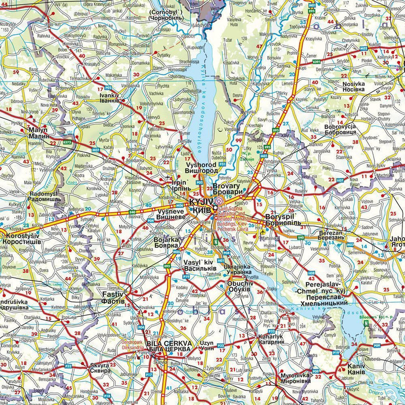 Ukraine - Moldawien, Straßenkarte 1:1.000.000, freytag & berndt (Innenansicht)