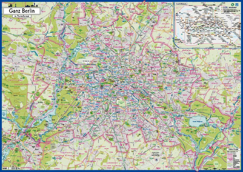 Ganz Berlin im Posterformat (Rückseite)