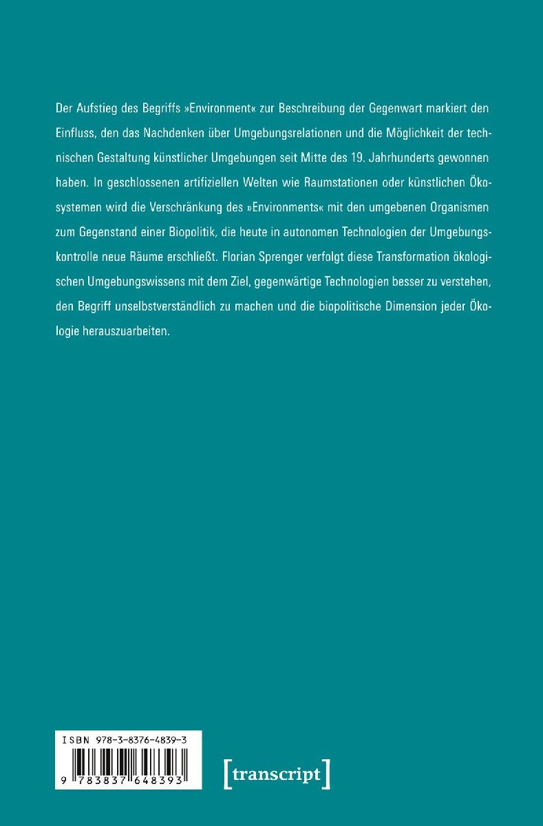 Epistemologien des Umgebens (Rückseite)