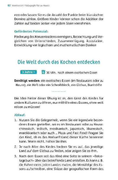 Montessori-Pädagogik für zu Hause