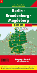 freytag & berndt Straßenkarte Berlin - Brandenburg - Magdeburg 1:150.000