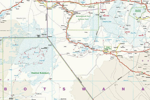 Reise Know-How Landkarte Botswana 1 : 1.000.000