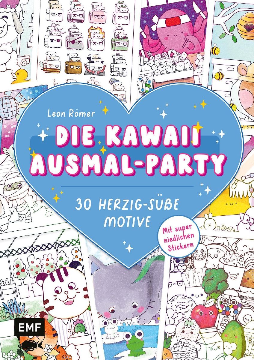 Die Kawaii-Ausmal-Party - 30 herzig-süße Motive ausmalen