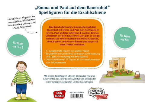 Emma und Paul auf dem Bauernhof.