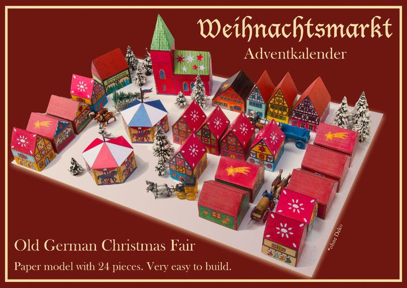 Weihnachtsmarkt - Papiermodell