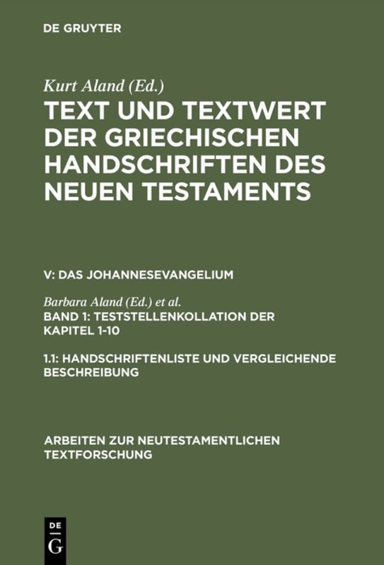 1. Teststellenkollation der Kapitel 1-10
