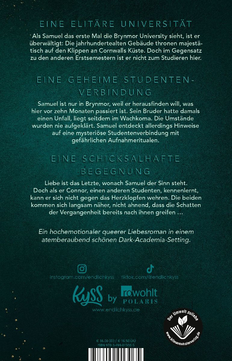 Brynmor University - Geheimnisse (Rückseite)
