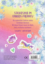 Sticker (Einhorn-Paradies) (Rückseite)