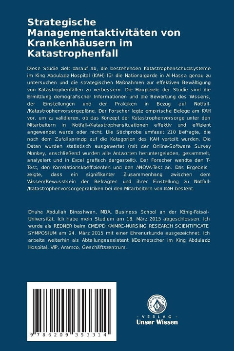 Strategische Managementaktivitäten von Krankenhäusern im Katastrophenfall