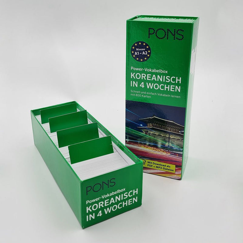 PONS Power-Vokabelbox Koreanisch in 4 Wochen (Innenansicht)